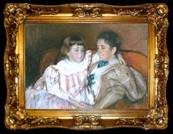 framed  Mary Cassatt Louisine Havemeyer and her daughter Electra, ta009-2